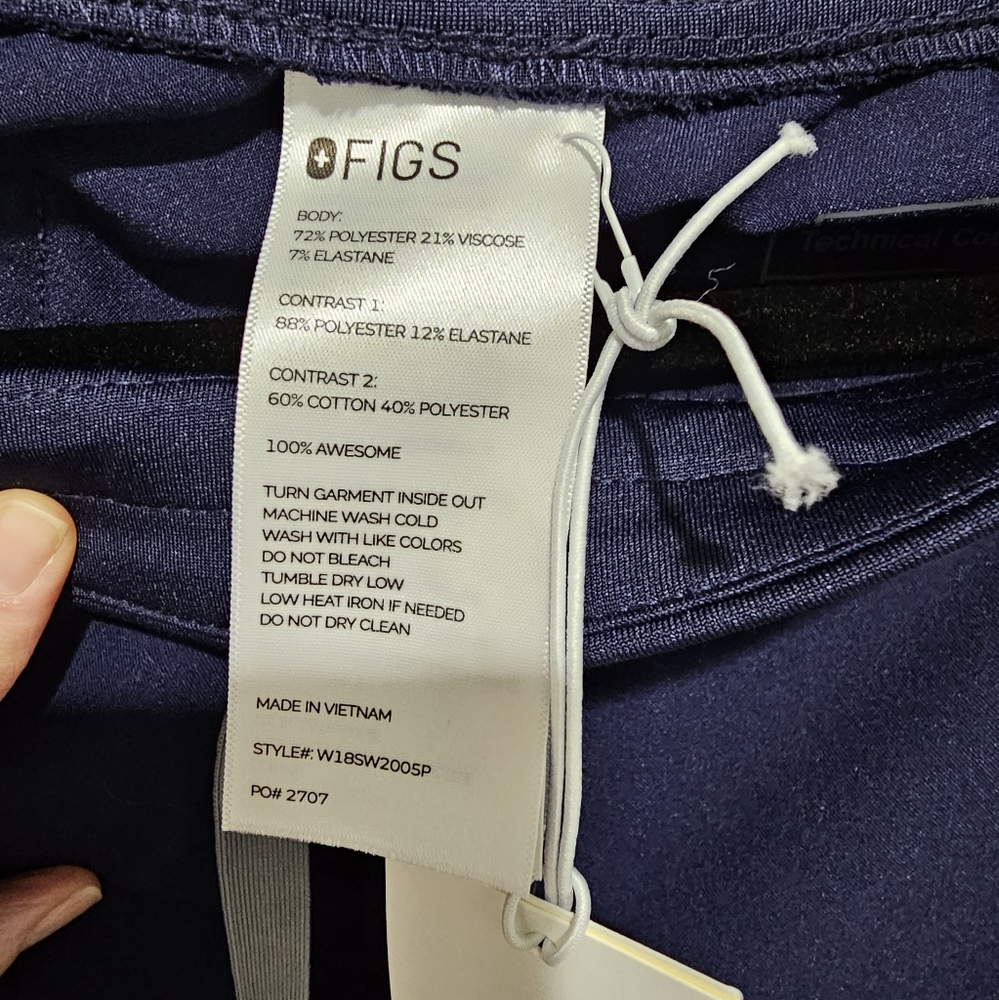 Figs Navy Zamora Jogger Scrub Pants NWT - Picture 10 of 10